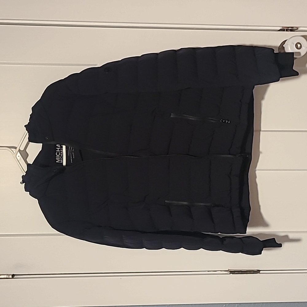 Micheal Kors puffer jacket with hood- Navy blue
